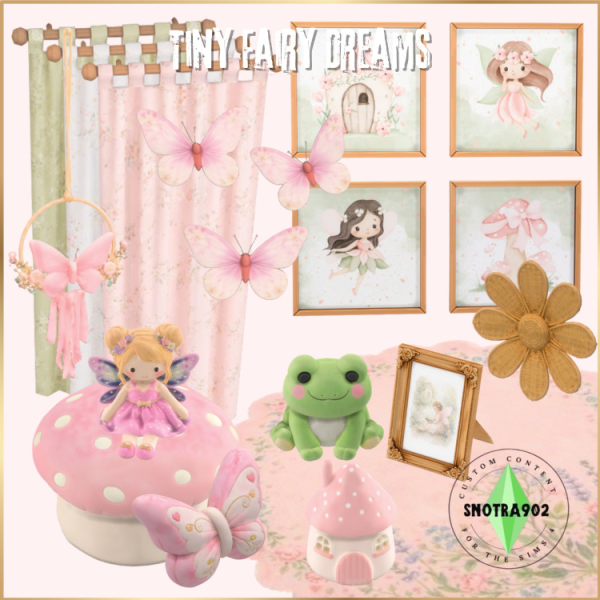 Mix Tiny Fairy Dreams by simsfinds - The Sims 4 Custom Content