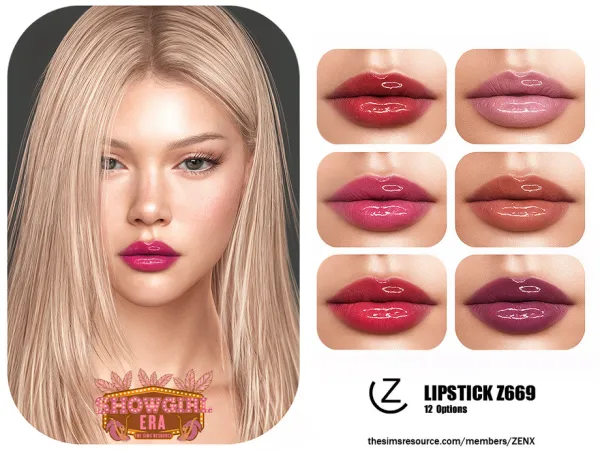 Alpha LIPSTICK Z669 by thesimsresource - The Sims 4 Custom Content