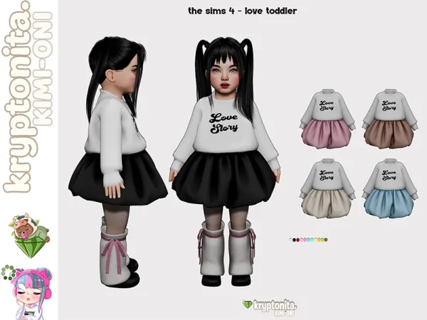 Maxis Match love toddler - The Sims 4 custom content