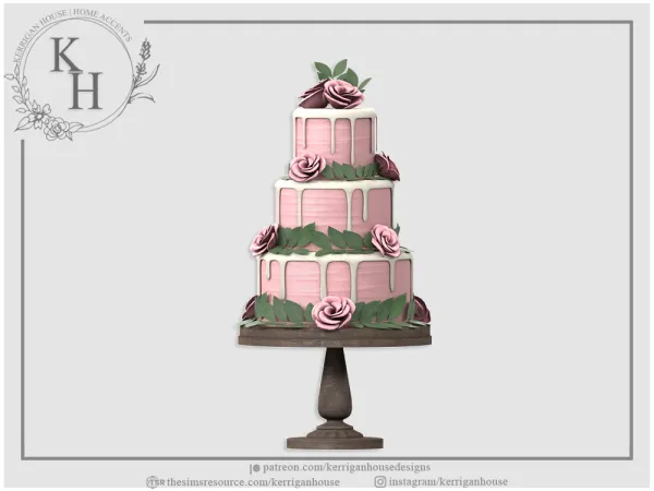 Alpha [khd] sweetheart fairy cake by kerriganhouse - The Sims 4 Custom Content