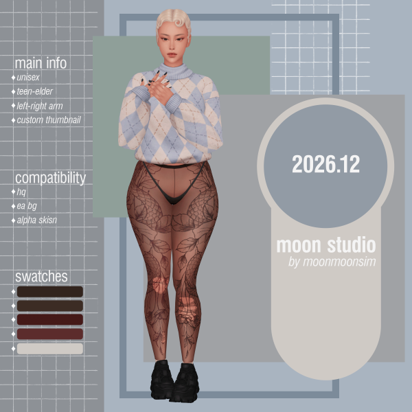 Mix tattoo 202612 by moonmoonsim - The Sims 4 Custom Content