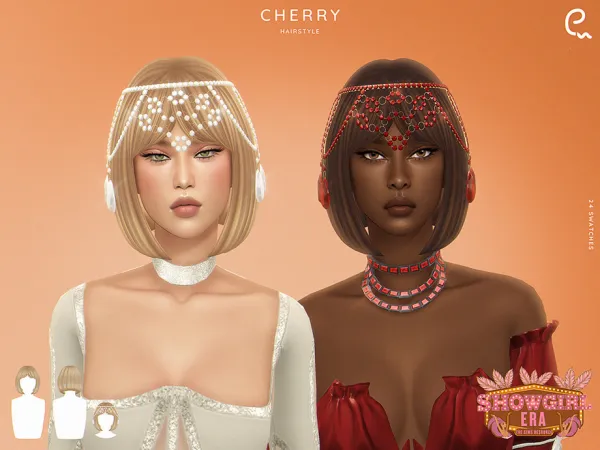 Maxis Match Cherry Hairstyle by Enriques4 - The Sims 4 custom content