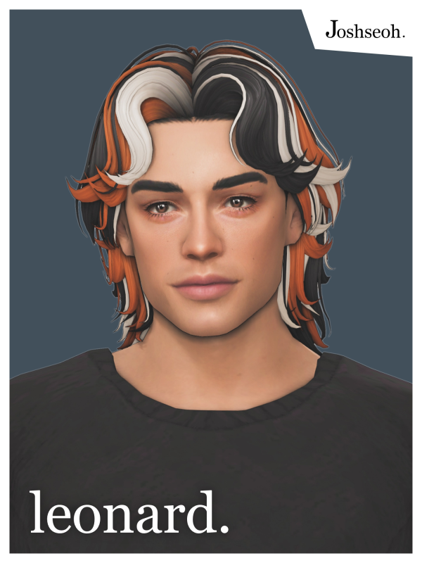 Maxis Match Leonard Hair by simsfinds - The Sims 4 Custom Content