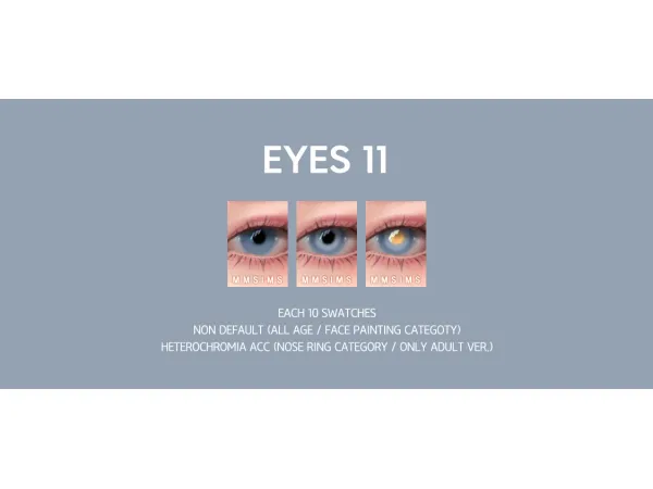 Alpha MMSIMS Eyes 11 by simsfinds - The Sims 4 Custom Content