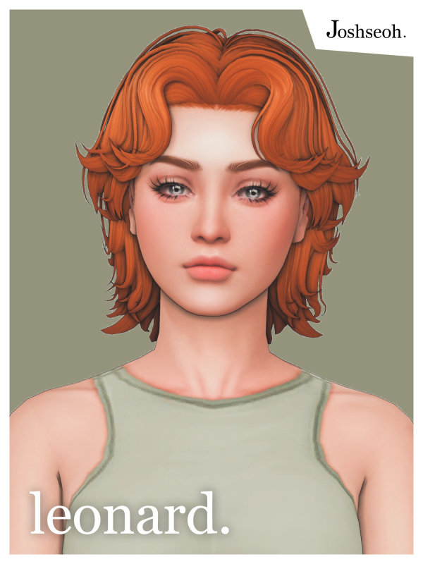 Maxis Match Leonard Hair by simsfinds - The Sims 4 Custom Content