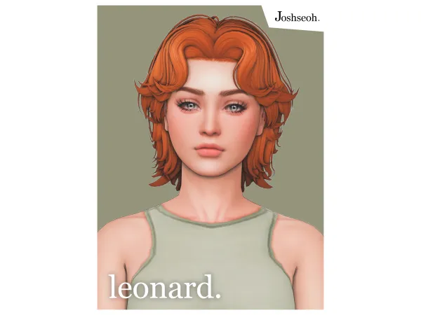 Maxis Match Leonard Hair by jo_se_oh - The Sims 4 Custom Content