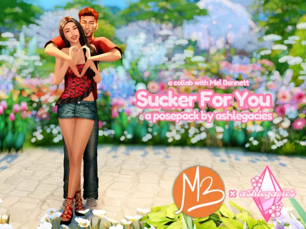 Mix Sucker For You Posepack - The Sims 4 Custom Content