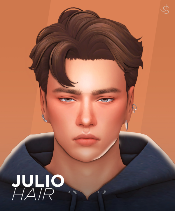 Maxis Match Julio Hair by simsfinds - The Sims 4 Custom Content