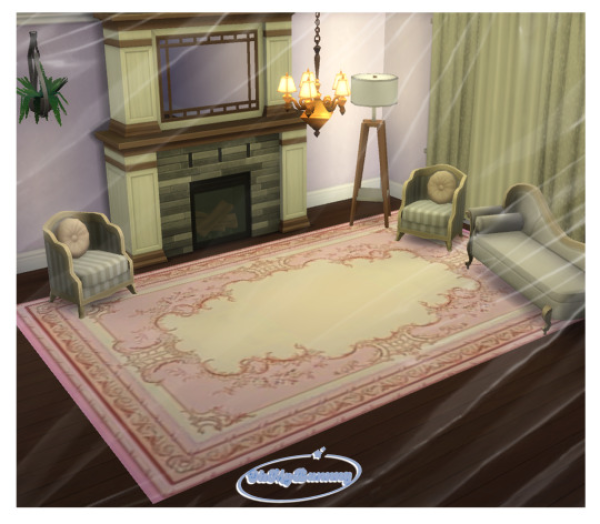 Alpha Princess Rug by ohmybunnny2 - The Sims 4 Custom Content
