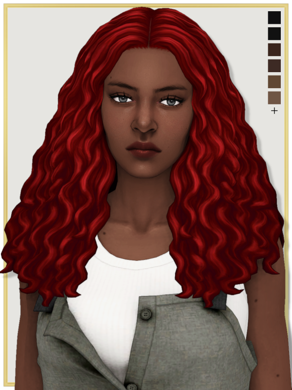 Maxis Match MADDA female hair by simsfinds - The Sims 4 Custom Content