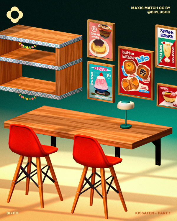 Maxis Match Kissaten Part 1 by simsfinds - The Sims 4 Custom Content