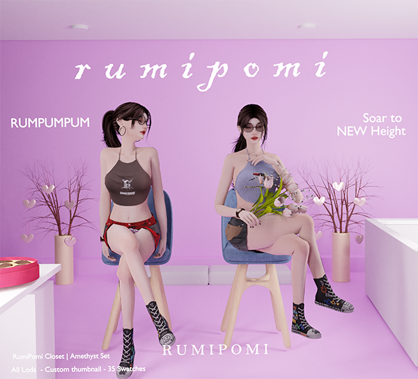 Alpha Rumpumpum_Amethyst by rumi_pomi - The Sims 4 Custom Content