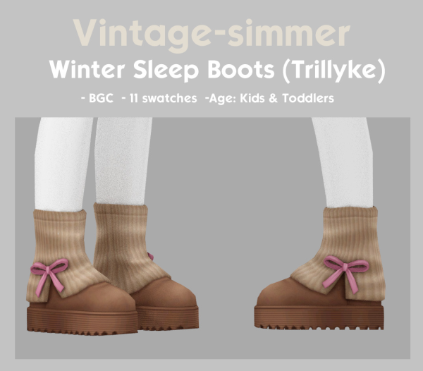 Maxis Match MM Winter Boots for Kids & Todds simmer by simsfinds - The Sims 4 custom content