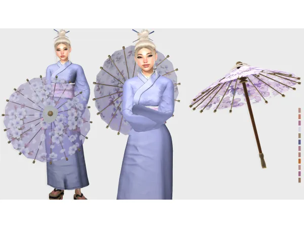 Alpha Rising Sun Umbrella by modcollective - The Sims 4 Custom Content
