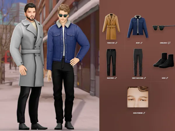 Maxis Match Adrian Set - The Sims 4 Custom Content