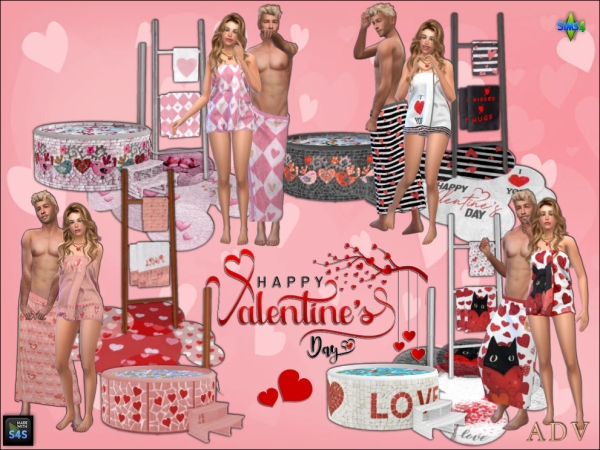 Maxis Match Valentine's Day Special by artedellavita_mabra - The Sims 4 Custom Content
