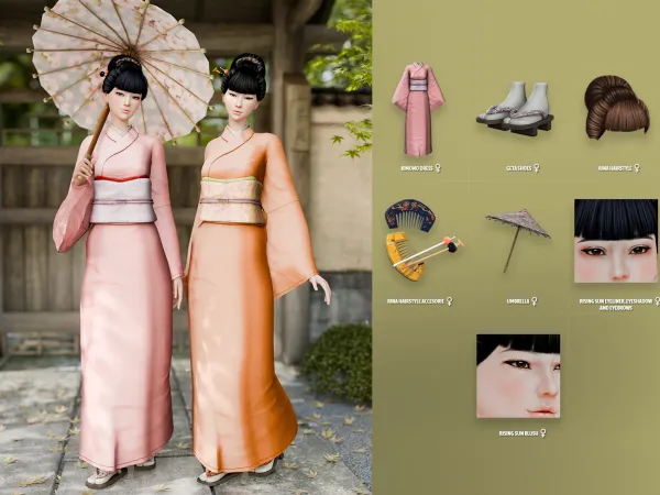 Alpha Rising Sun Female Set by modcollective - The Sims 4 Custom Content