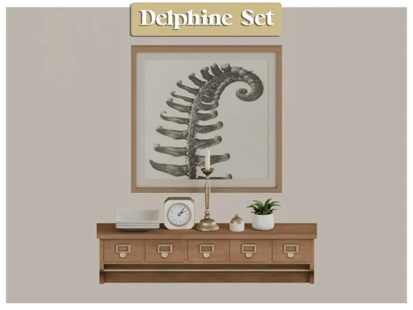 Mix Delphine Set by mechtasims - The Sims 4 Custom Content