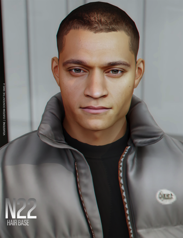 Alpha HAIR BASE N22 Pack Black (FREE) by volkstonesims - The Sims 4 Custom Content