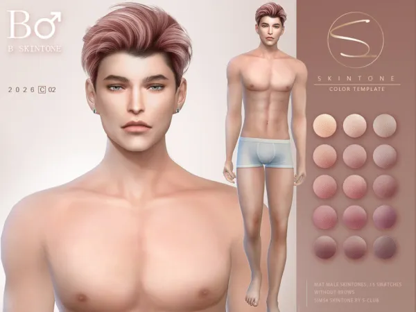 Alpha S CLUB_0226_male skintones Club by thesimsresource - The Sims 4 Custom Content