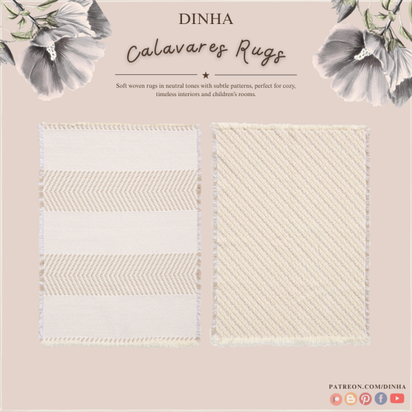 Alpha Calavares Rugs by dinhagamer - The Sims 4 Custom Content