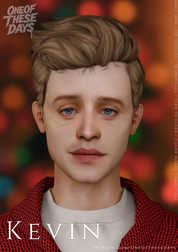 Alpha Kevin (Macaulay Culkin) SKIN tray files by oneofthesedays - The Sims 4 Custom Content