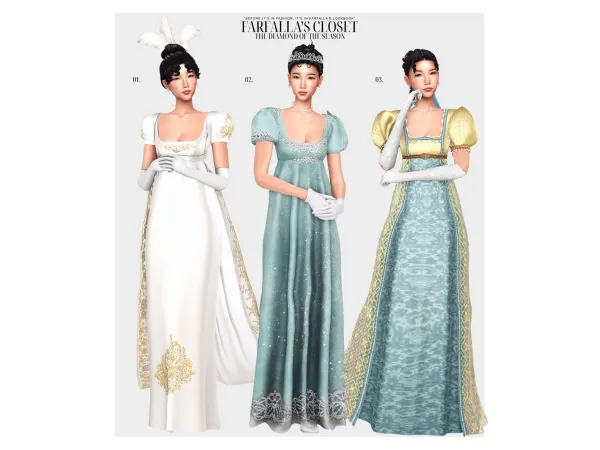 Mix u201cBRIDGERTON THE DIAMOND OF THE SEASON💎u201d ™ by farfallasims feat. Lily Lian - The Sims 4 custom content