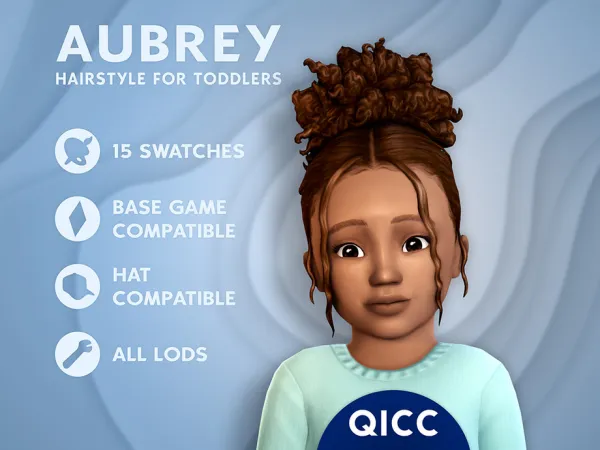 Maxis Match Aubrey Hair by itsqicc - The Sims 4 Custom Content