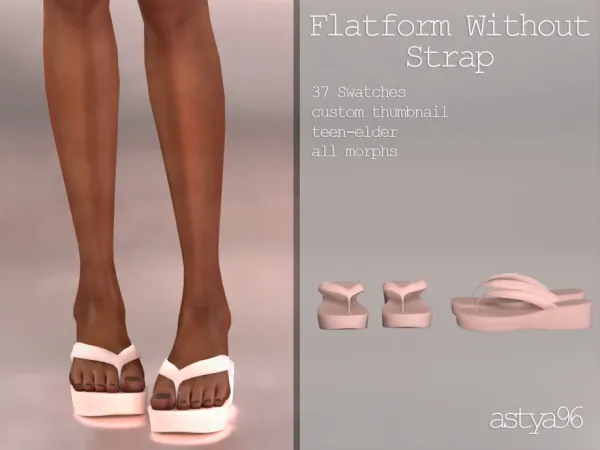 Mix Flatform without Strap by thesimsresource - The Sims 4 Custom Content