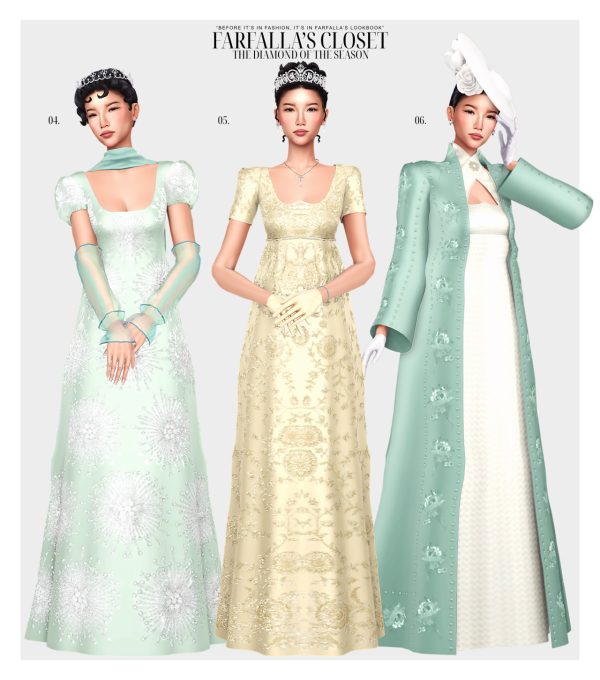 Mix BRIDGERTON THE DIAMOND OF THE SEASON by simsfinds - The Sims 4 Custom Content