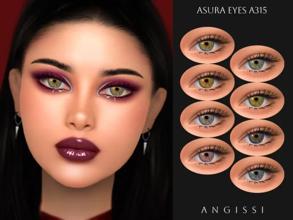 Alpha Asura Eyes A315 by ANGISSI - The Sims 4 custom content