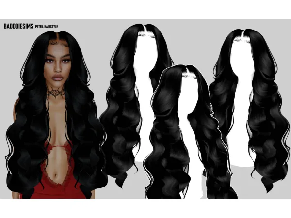 Alpha BADDDIESIMS PETRA HAIRSTYLE by simsfinds - The Sims 4 Custom Content