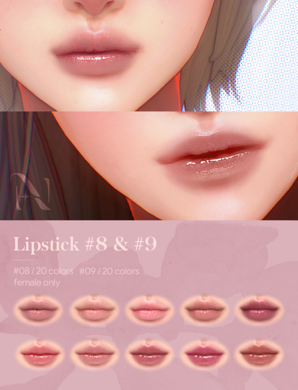 Alpha 20260204 makeup set lips by simsfinds - The Sims 4 Custom Content