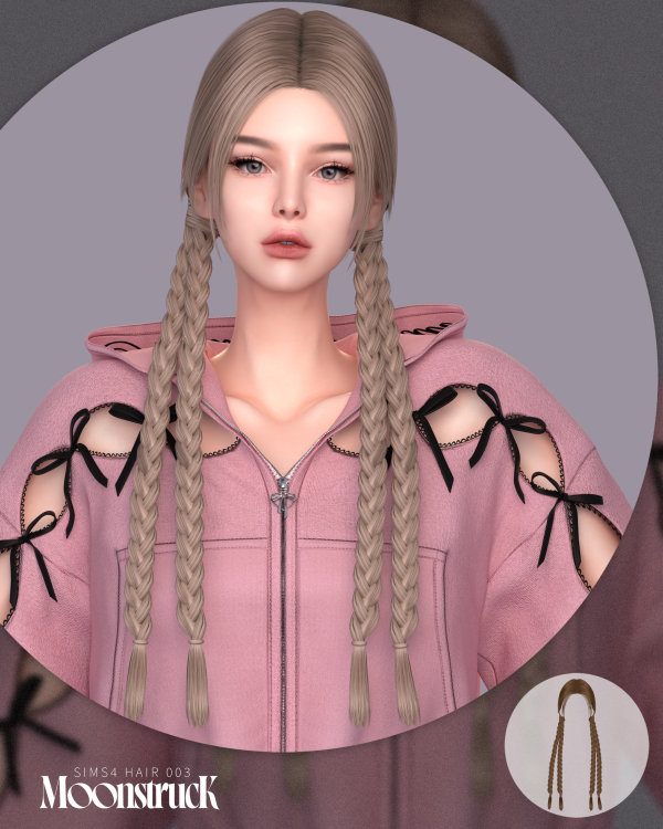 Alpha [SIMS4] HAIR_NO_003 by simsfinds - The Sims 4 Custom Content