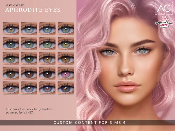 Alpha Avi Glam Aphrodite Eyes by bergdorfsims - The Sims 4 Custom Content