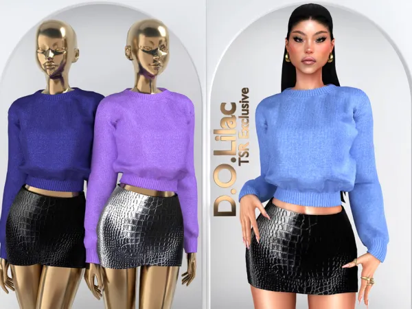 Alpha Soft Edge Chic Set DO123 - The Sims 4 Custom Content