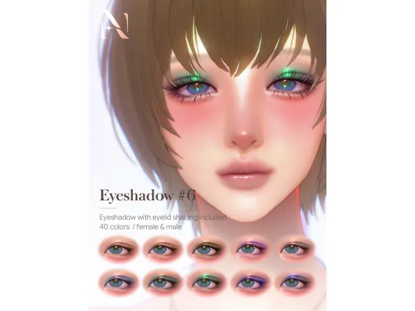 Mix 20260204 makeup set eyeshadow by NthngNthng - The Sims 4 Custom Content