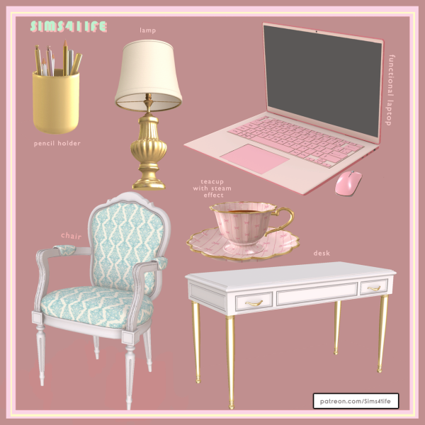 Alpha Blush set by simsfinds - The Sims 4 Custom Content