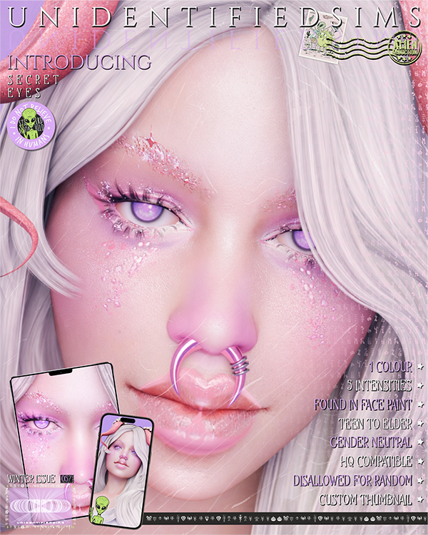 Mix secret eyes by unidentifiedsims - The Sims 4 Custom Content