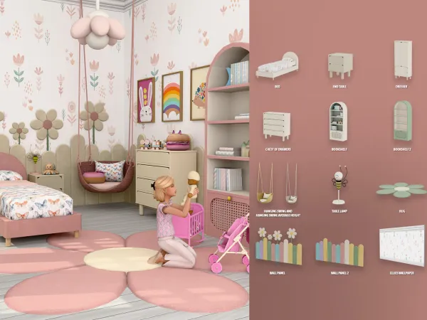 Alpha Ellie's Room for Kids by modcollective - The Sims 4 custom content