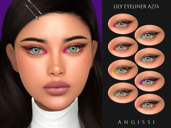 Alpha Lily Eyeliner A274 by thesimsresource - The Sims 4 Custom Content