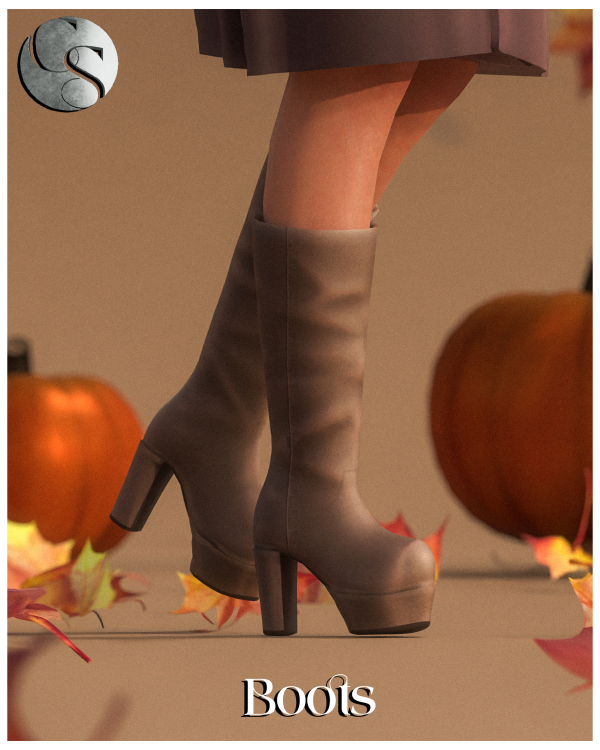 Mix CAMUFLAJE Falling Leaves Collection Boots by simsfinds - The Sims 4 Custom Content