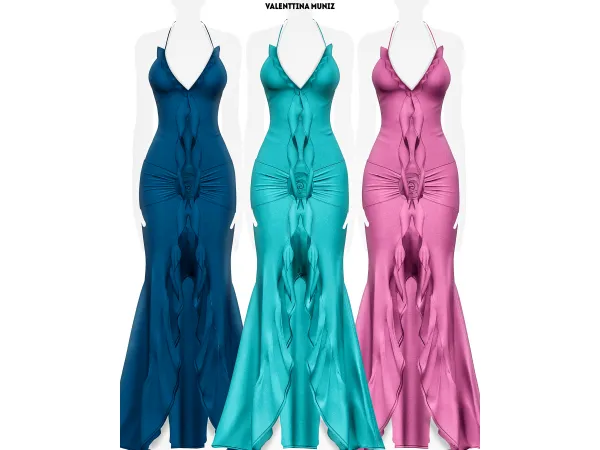 Alpha Bu00fazio Dress Marinada Collection✨ - The Sims 4 custom content