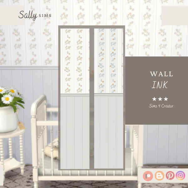 Alpha Wall INK by sally4sims - The Sims 4 Custom Content