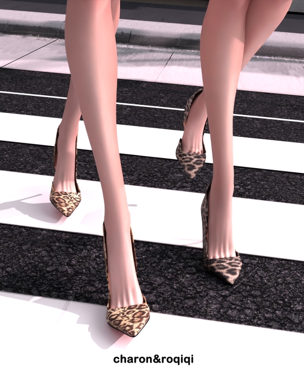 Mix [charonroqiqi]N4_Red soled high heels(ingameblender) by roqiqi - The Sims 4 Custom Content