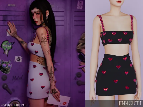 Alpha Jenn Outfit - The Sims 4 custom content