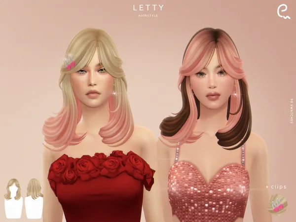 Maxis Match [EnriqueS4] Letty Hairstyle by simsfinds - The Sims 4 Custom Content