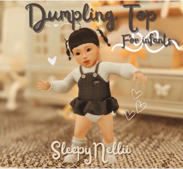 Mix Dumpling top for Infants - The Sims 4 Custom Content