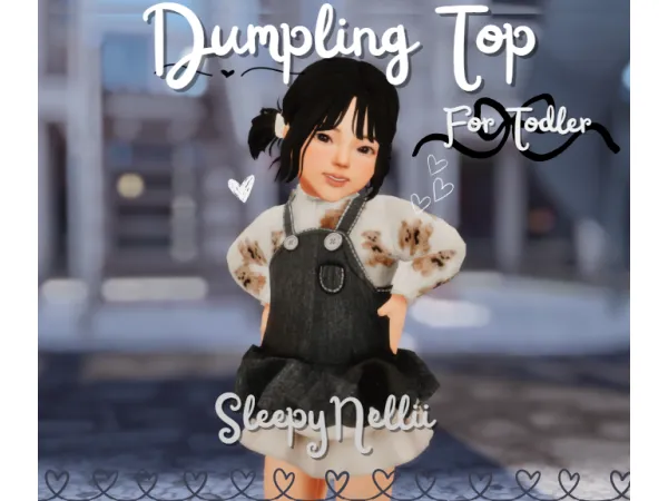 Dumpling top for Toddlers