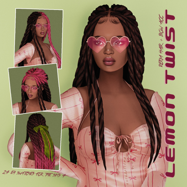 Maxis Match LEMON TWIST SET by daylifesims - The Sims 4 custom content